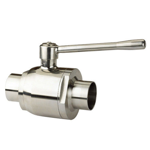 Hygienic  Stainless steel Direct Way Manual Butt Welded Ball Valve