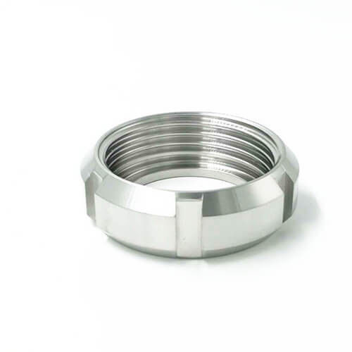Sanitary Union Parts Stainless Steel Round Nut Pipe Fitting