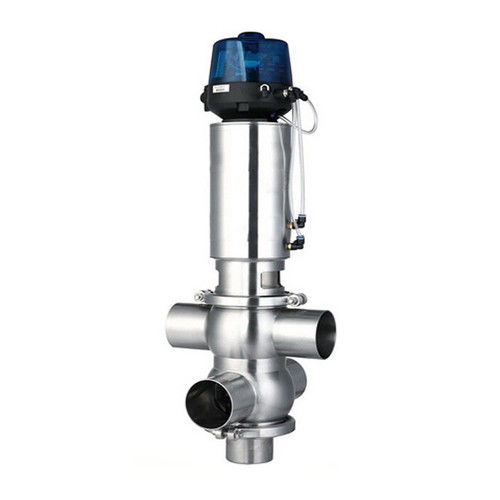 Stainless Steel Sanitary Food Processing Pneumatic Double Seat Mixproof Valve
