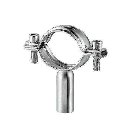 OEM Sanitary Grade Round Pipe Tube Holder With Weld Connection