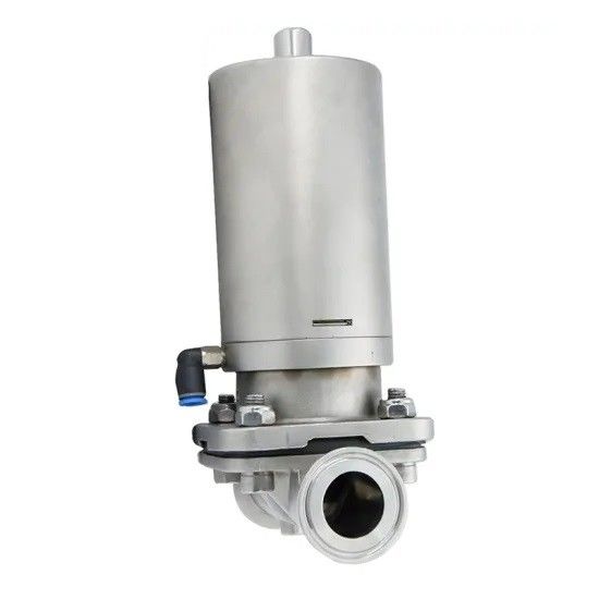 Stainless Steel Sanitary Tri-Clamped Diaphragm Valve with Pneumatic Mini Actuator