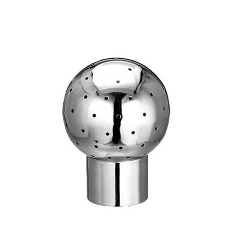 Food Grade Stainless Steel Sanitary Threaded Bolted Fixed Cleaning Ball