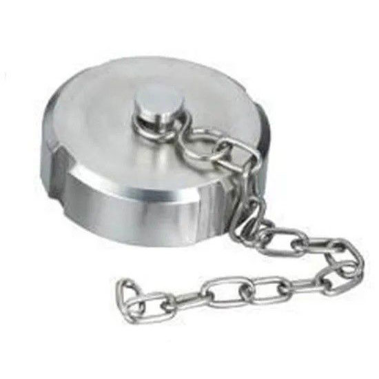 Hygienic Sanitary Stainless Steel Round Blank Blind Nut with Chain Pipe Fittings