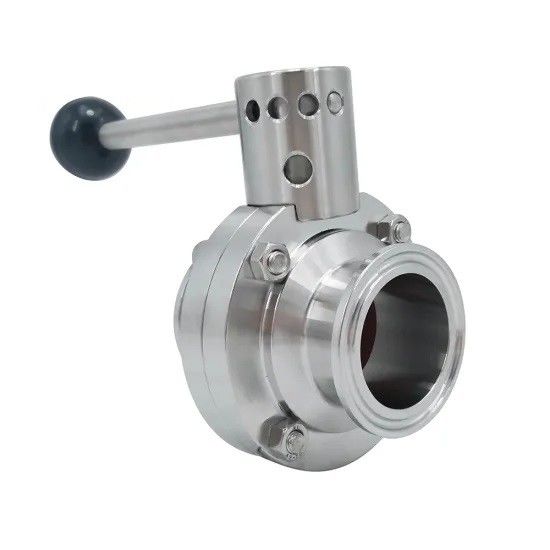 Hygienic Stainless Steel  Tri Clamp Butterfly Valve Manual