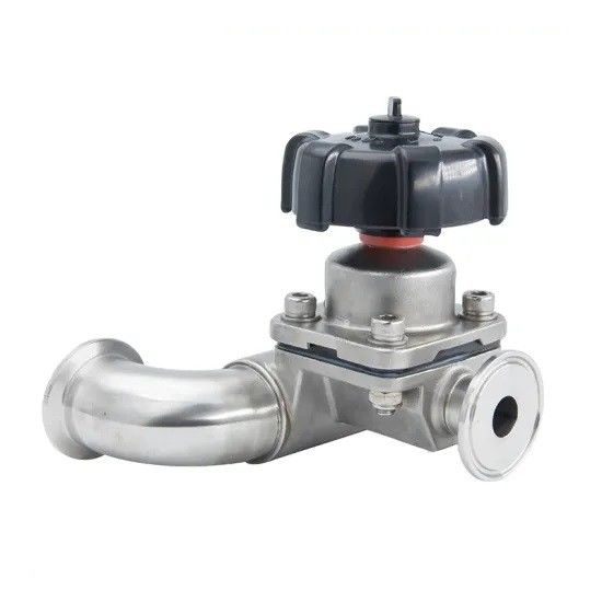 Manual / Pneumatic Sanitary U Type Diaphragm Valves With Clamped Butt-Weld Ends