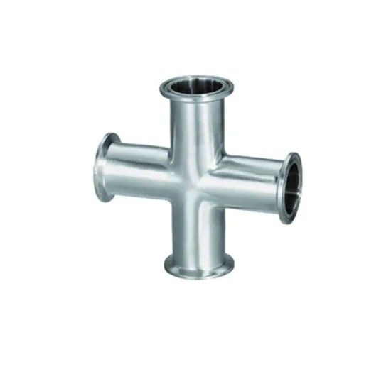 Sanitary Stainless Steel 304 Cross with Polish Surface tri Clamp End