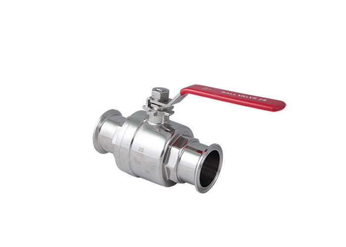 2 Piece Body Tri Clamped Two Way Hygienic Ball Valve 304 Full Bore Polished