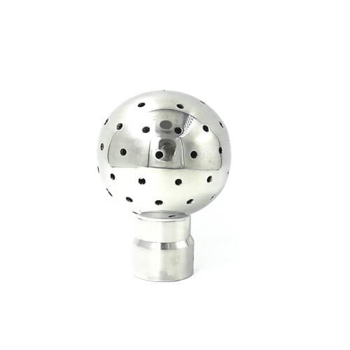 Hygienic Stainless Steel Sanitary Butt Weld Rotary Cleaning Ball