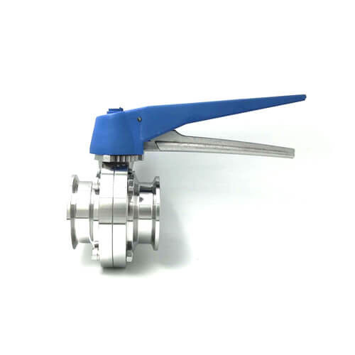 Sanitary Multiposition handle Butterfly Valve