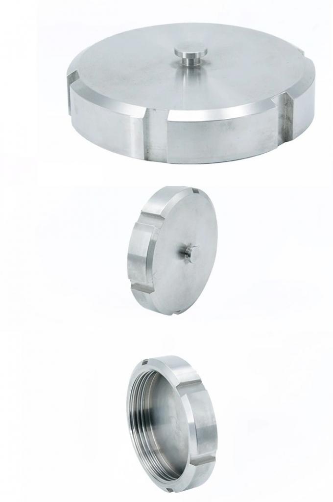 Long Life Sanitary Tube Fittings Stainless Steel Sms Blind Nut With Chain 1