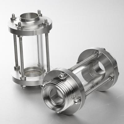 Sanitary food Grade ss304 ss316 Welded Threaded Clamped Tubular Sight Glass 2
