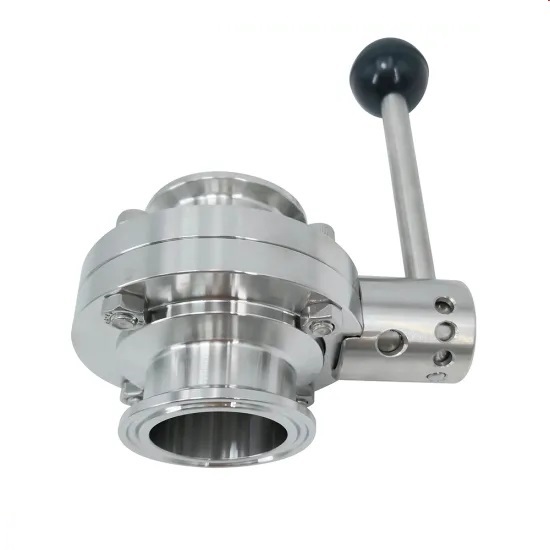 Hygienic Stainless Steel Sanitary Threaded Butterfly Valve with Ss Handles 2