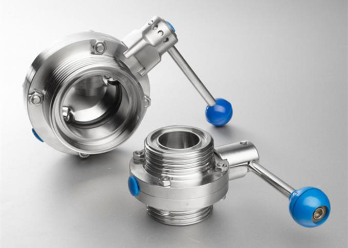 Safety Hygienic Valves , Sanitary Stainless Steel Butterfly Valves With 580 Psi Maximum Pressure