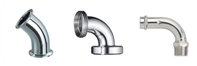 Stainless Steel Sanitary Pipe Fittings Bends Pipe Fitting High Pressure Resistant